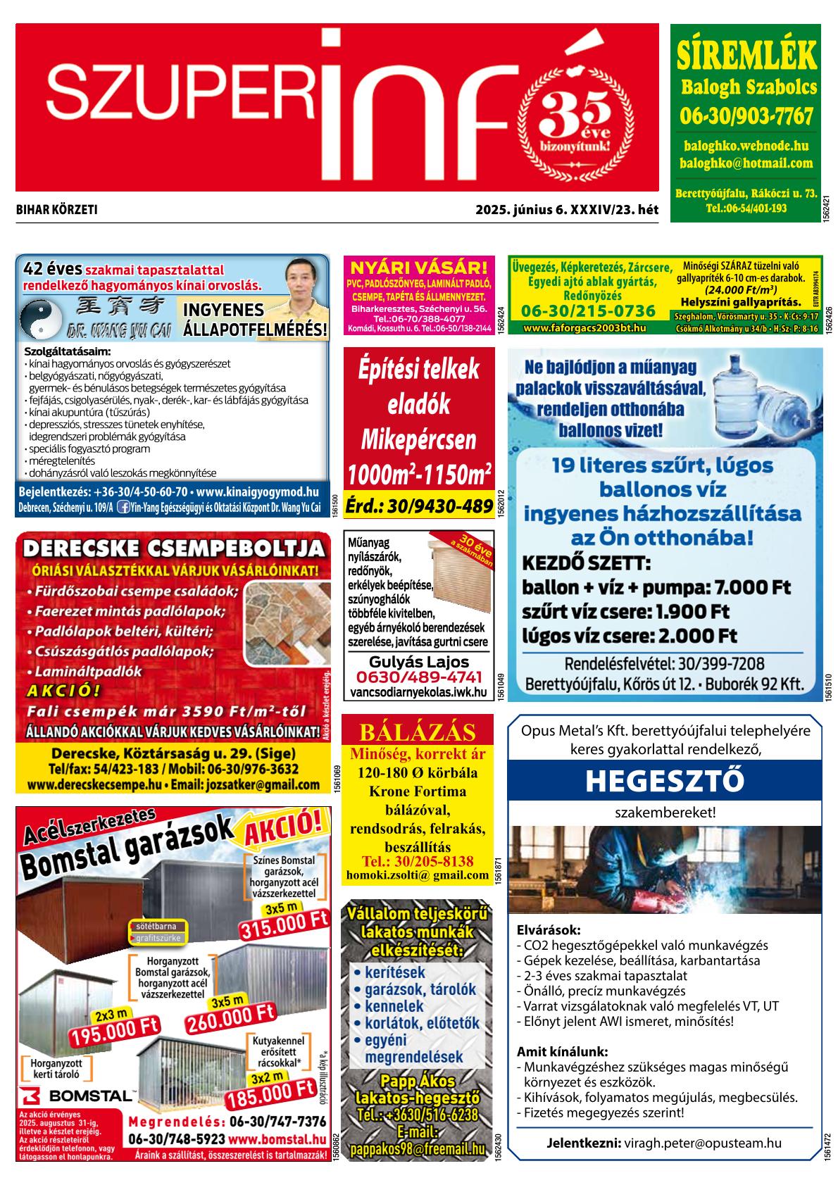 Bihar Körzeti Szuperinfó