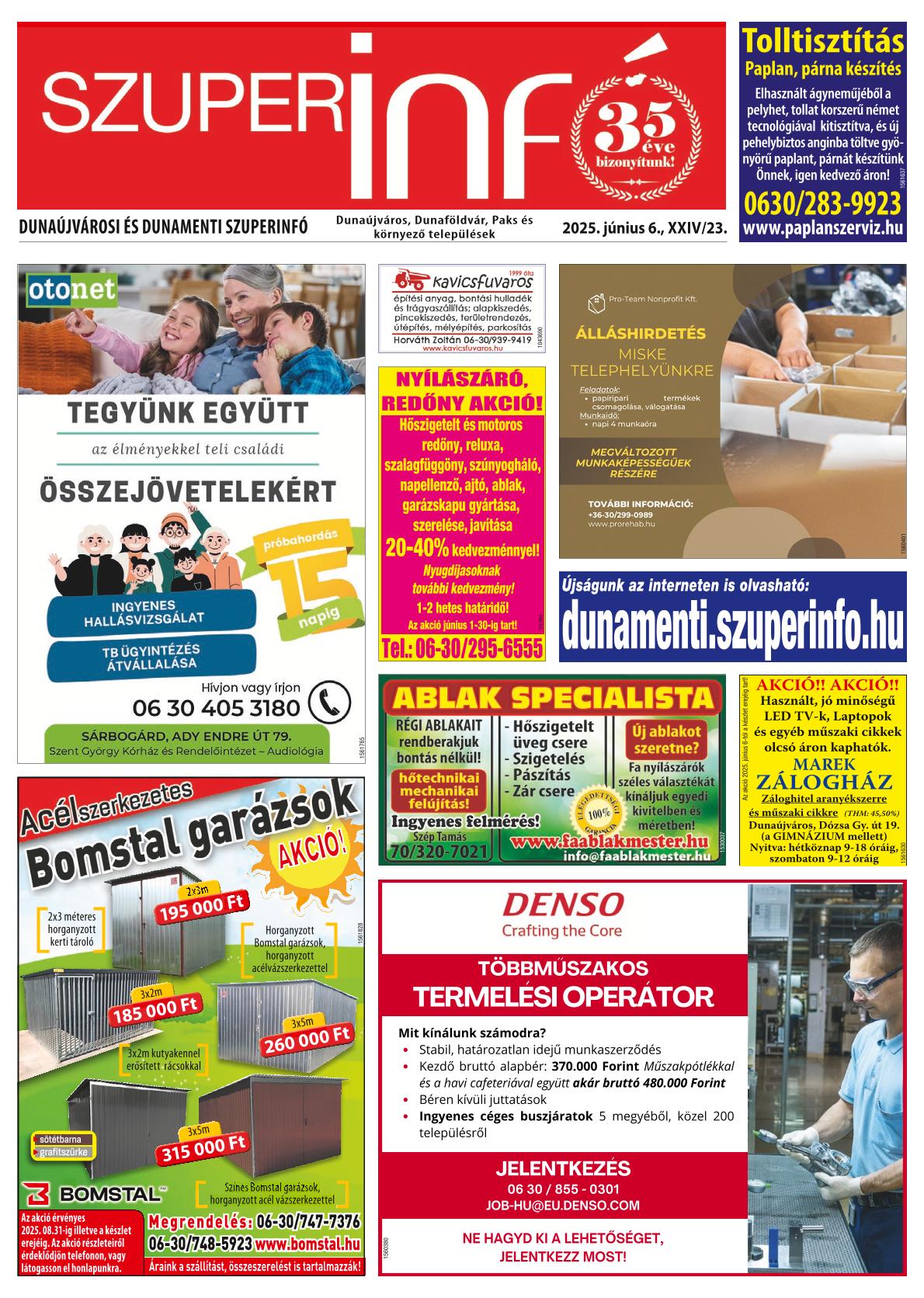 Dunaújvárosi és Dunamenti Szuperinfó