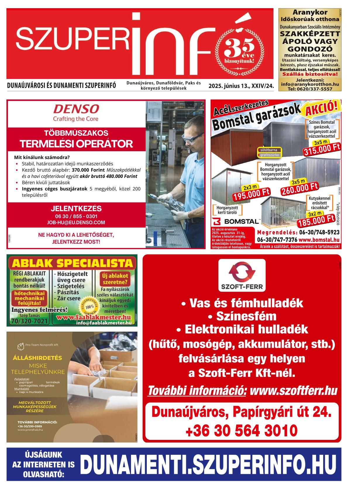 Dunaújvárosi és Dunamenti Szuperinfó
