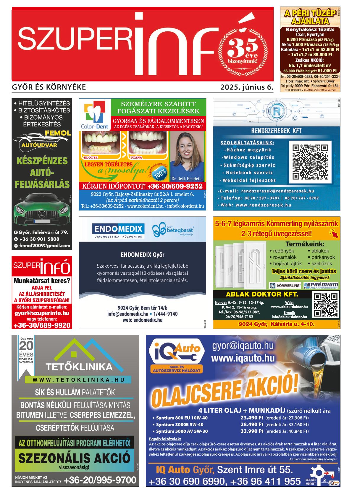 Győr és Környéke Szuperinfó