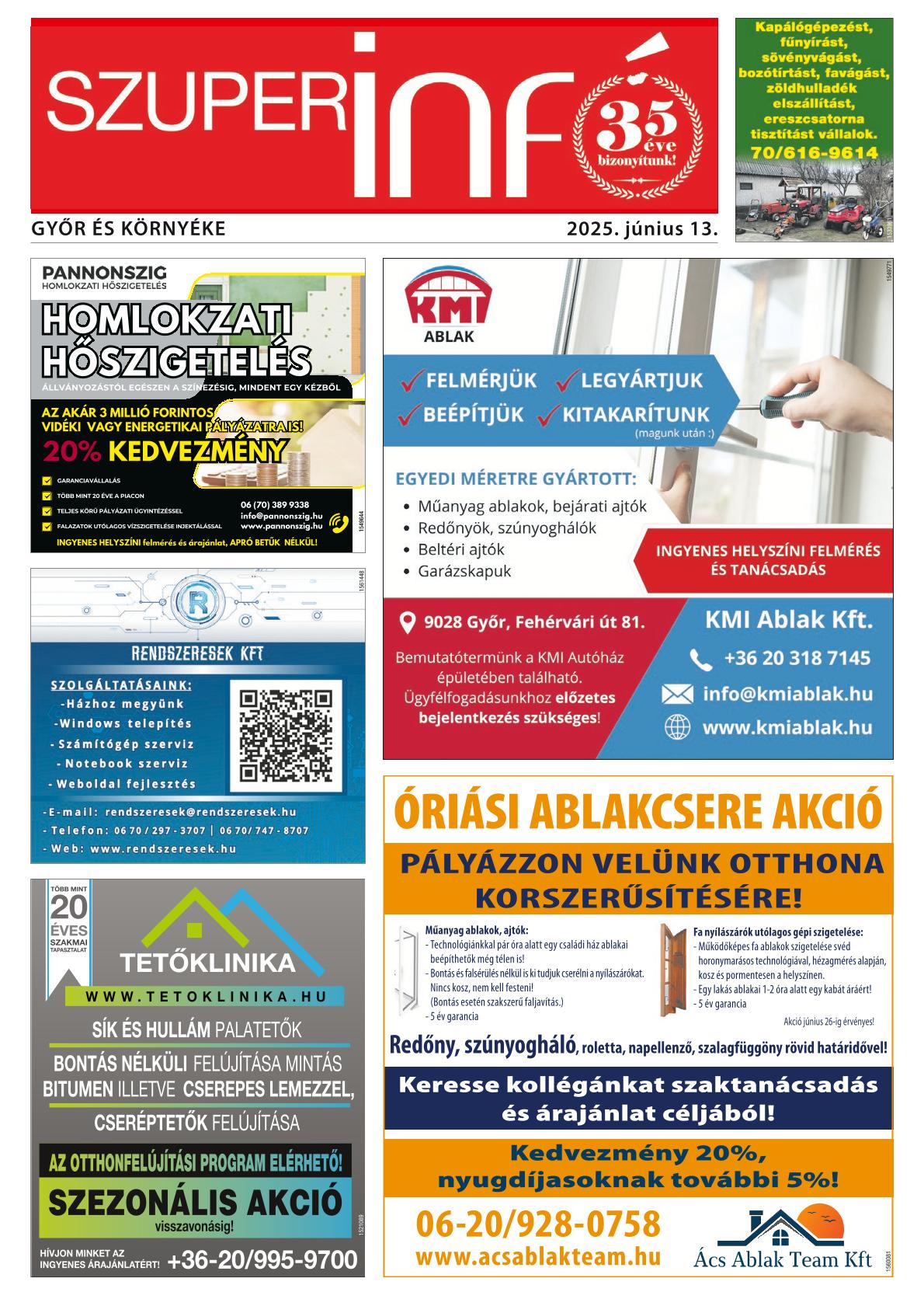 Győr és Környéke Szuperinfó