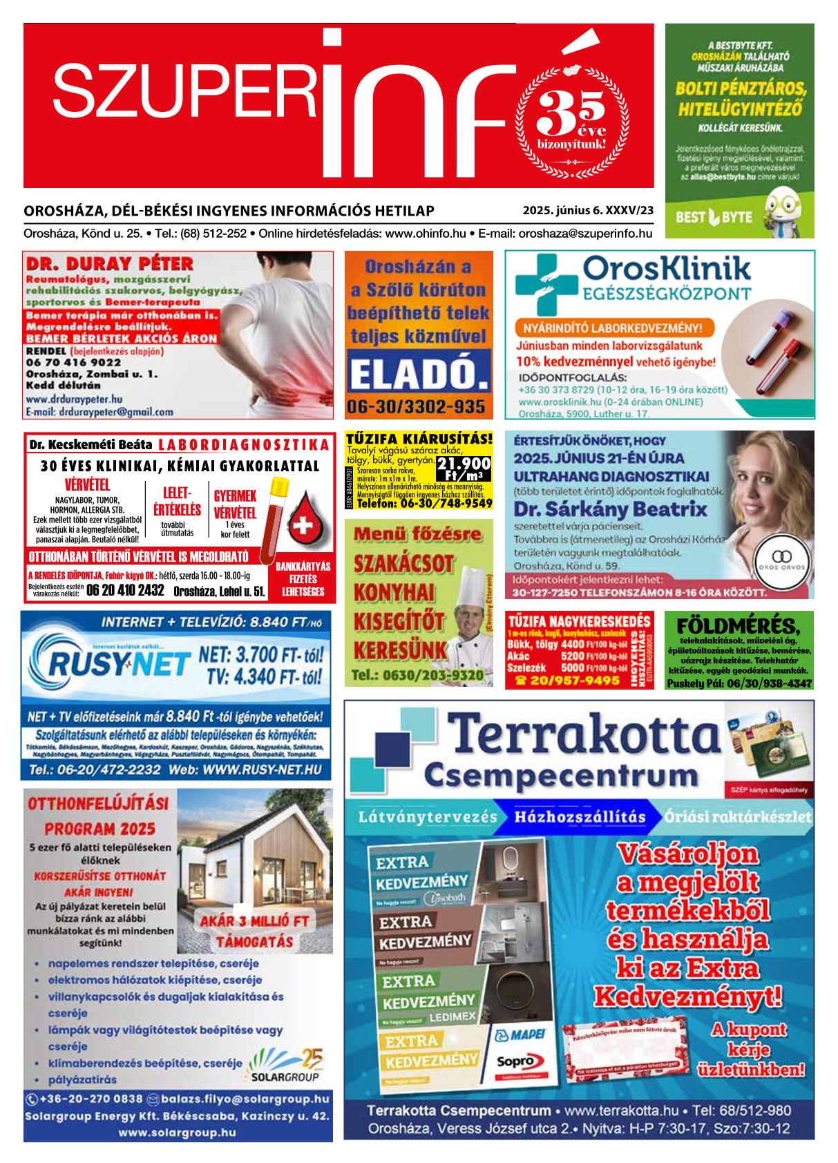 Orosháza, Dél-Békési Szuperinfó