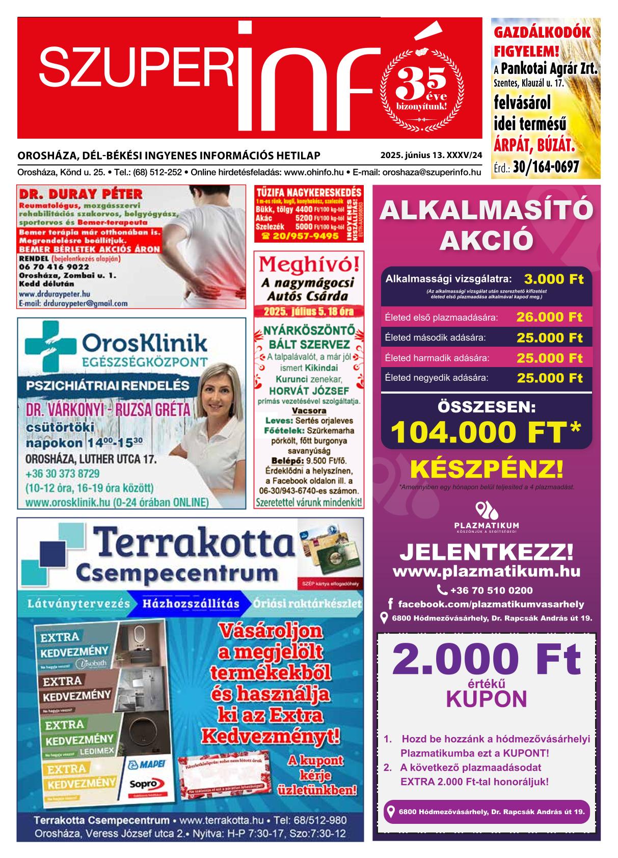 Orosháza, Dél-Békési Szuperinfó