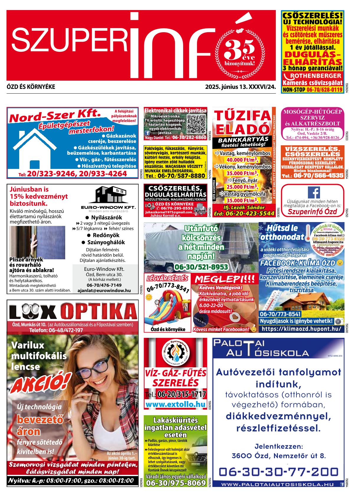 Ózd és Környéke Szuperinfó