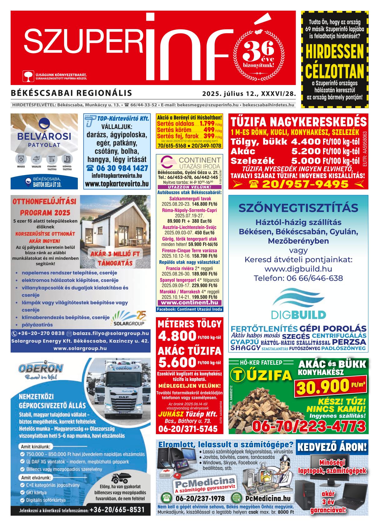 Békéscsaba Regionális Szuperinfó