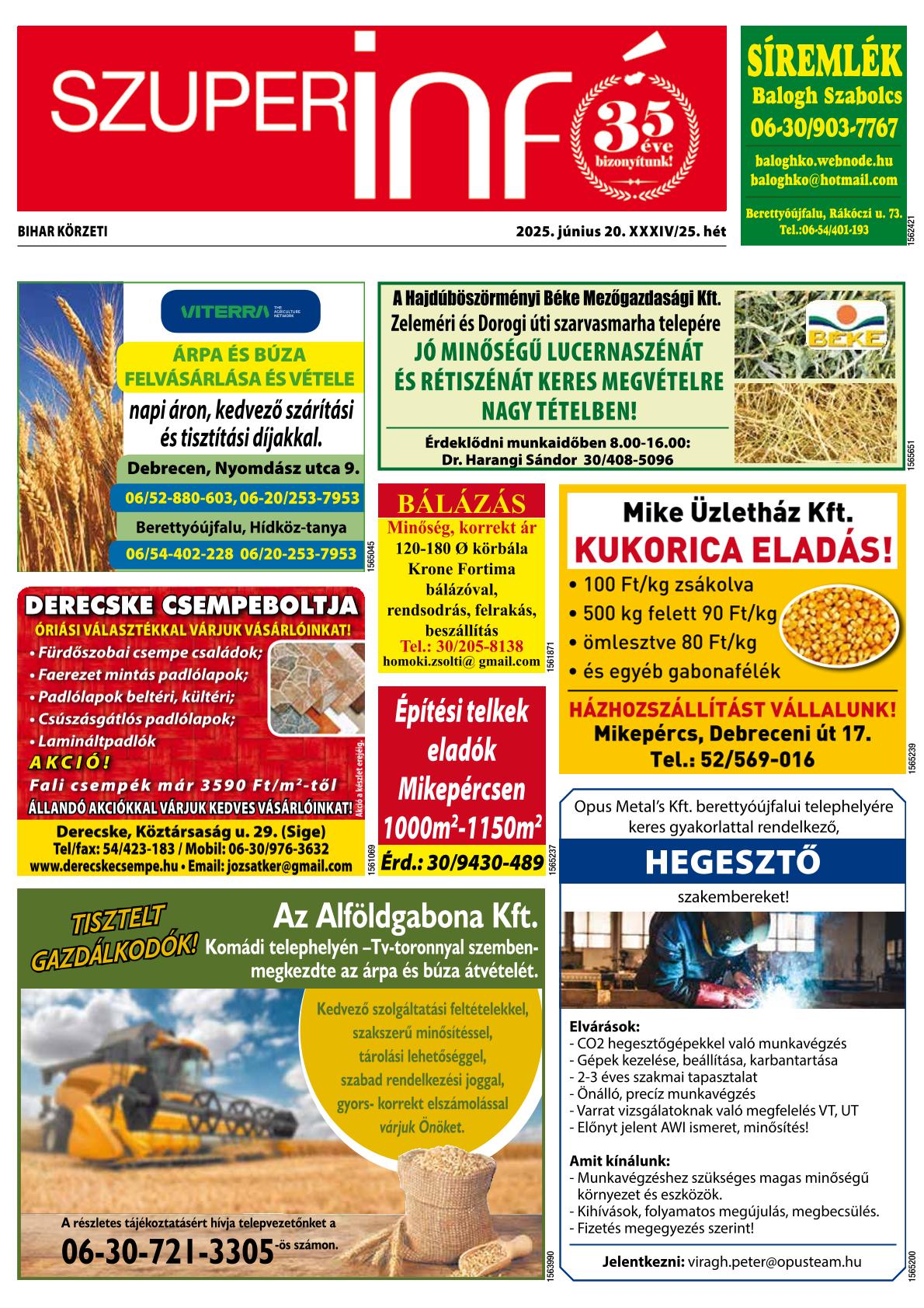 Bihar Körzeti Szuperinfó