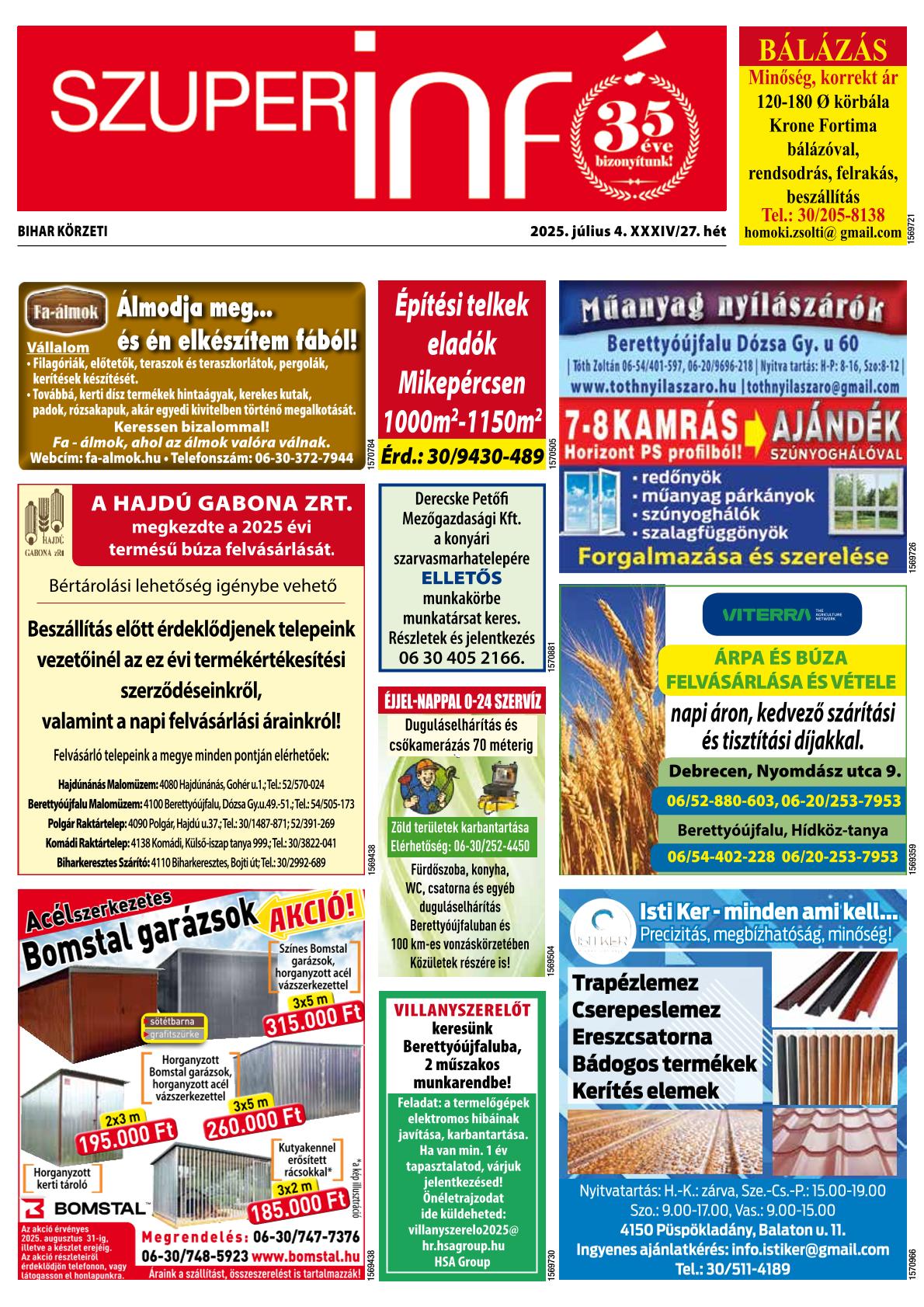 Bihar Körzeti Szuperinfó