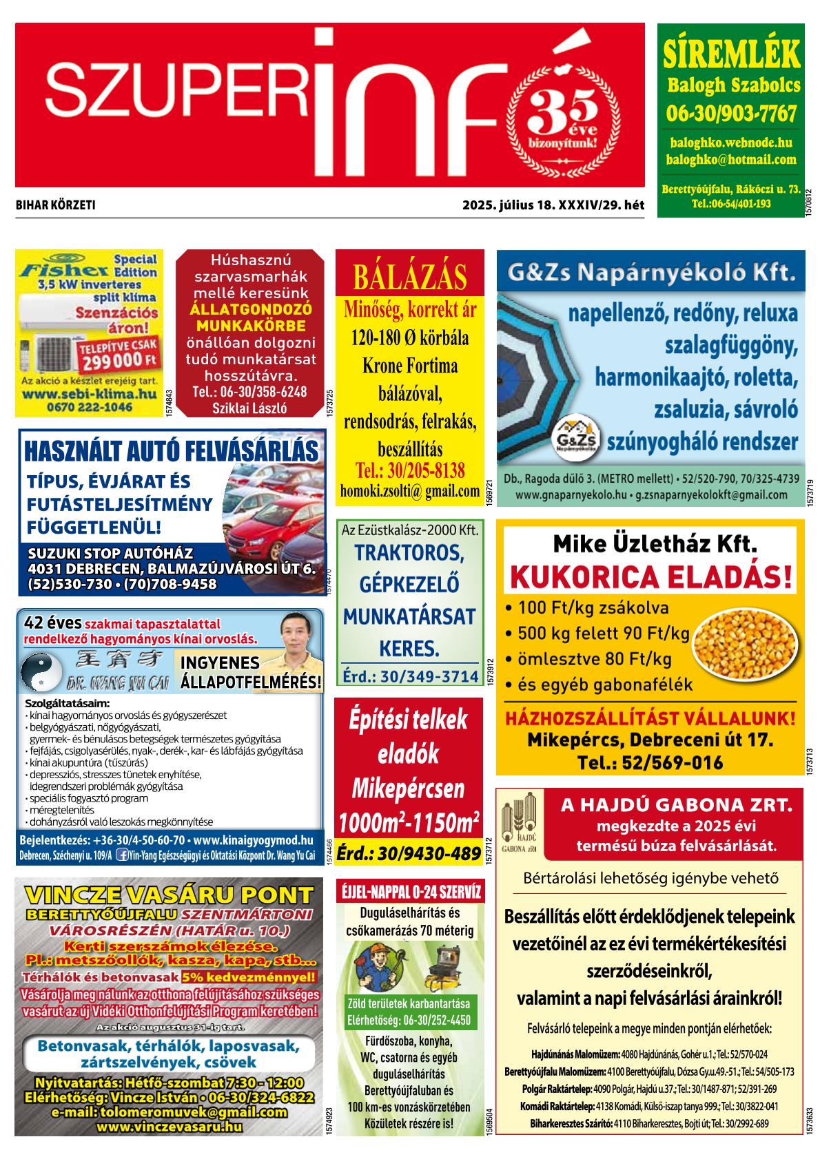 Bihar Körzeti Szuperinfó