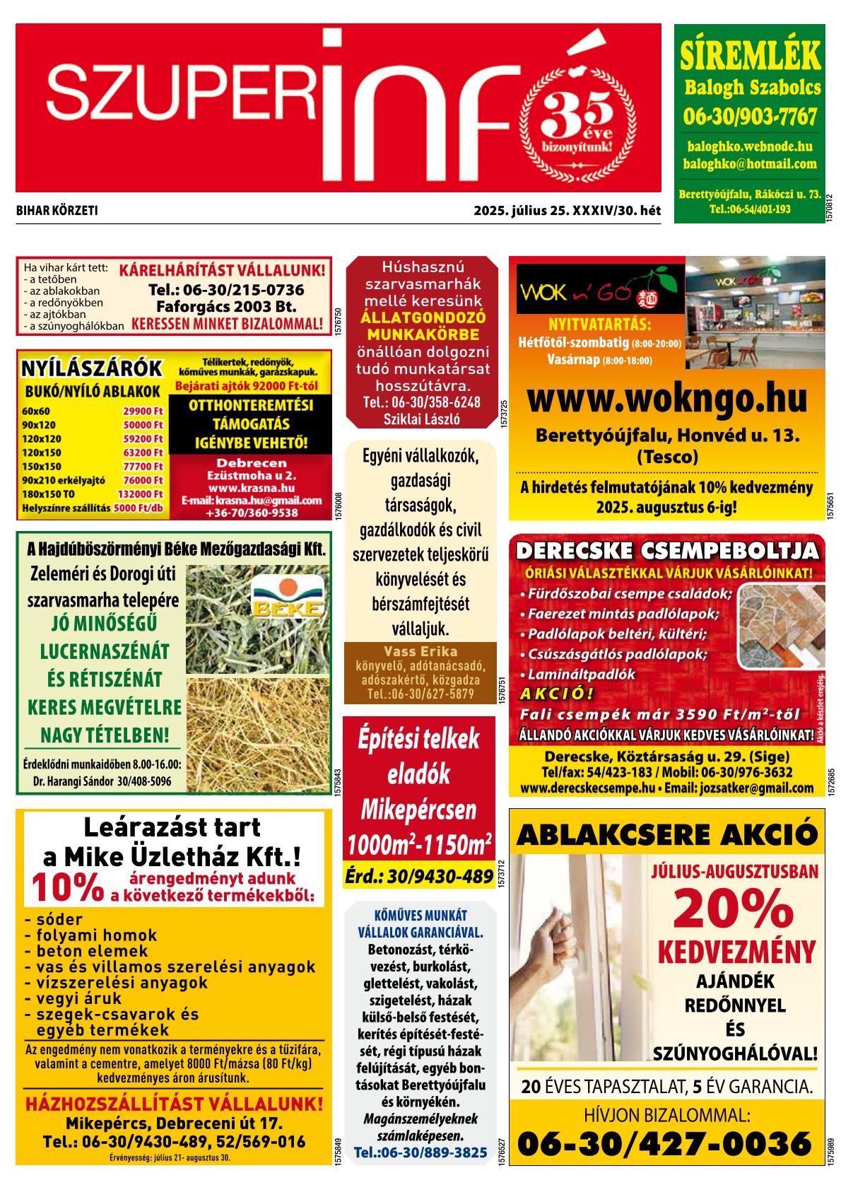 Bihar Körzeti Szuperinfó