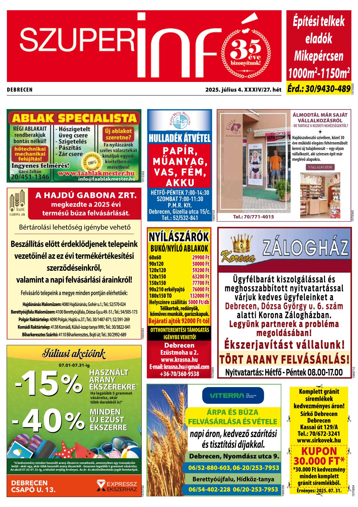 Debrecen Szuperinfó