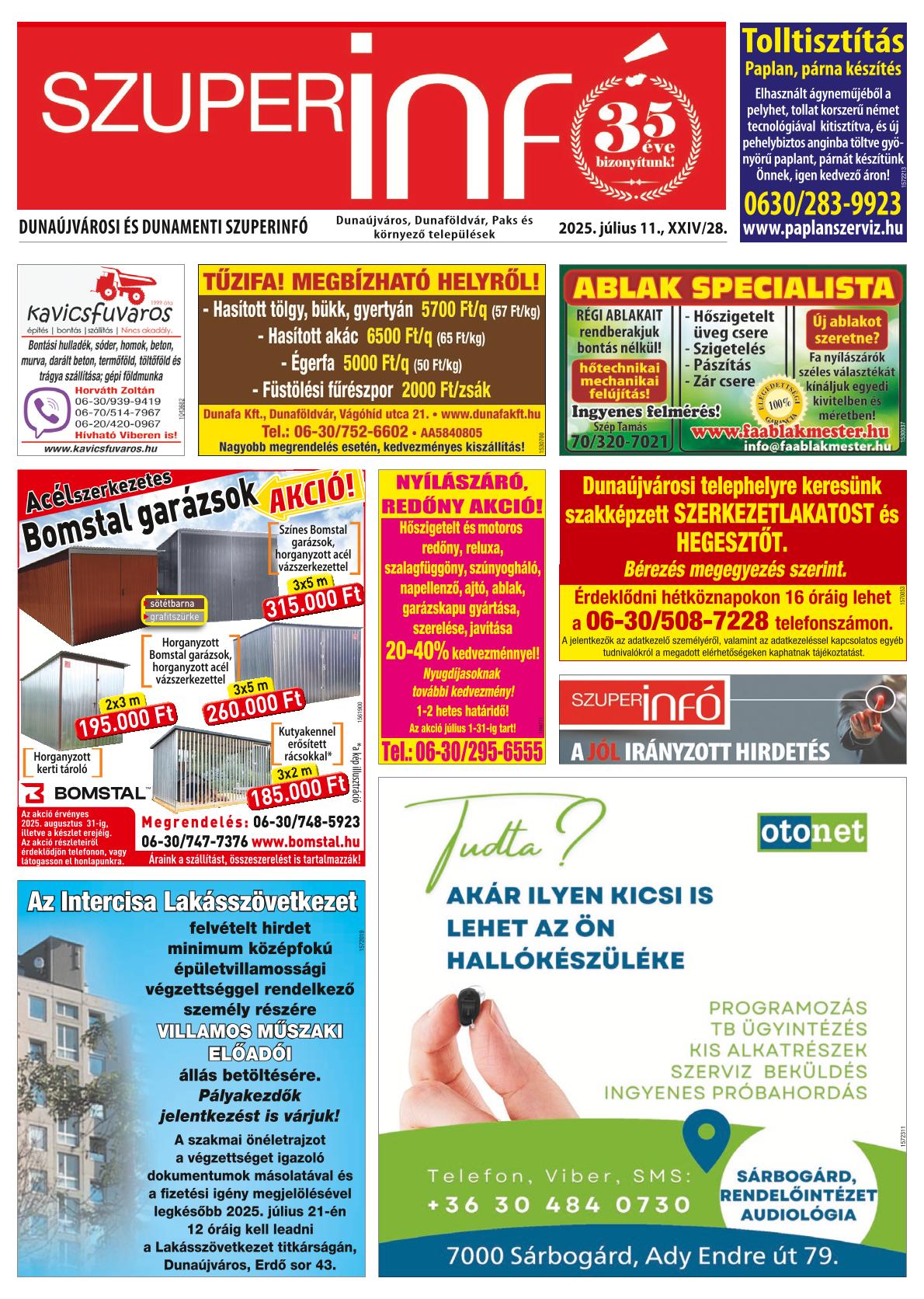 Dunaújvárosi és Dunamenti Szuperinfó