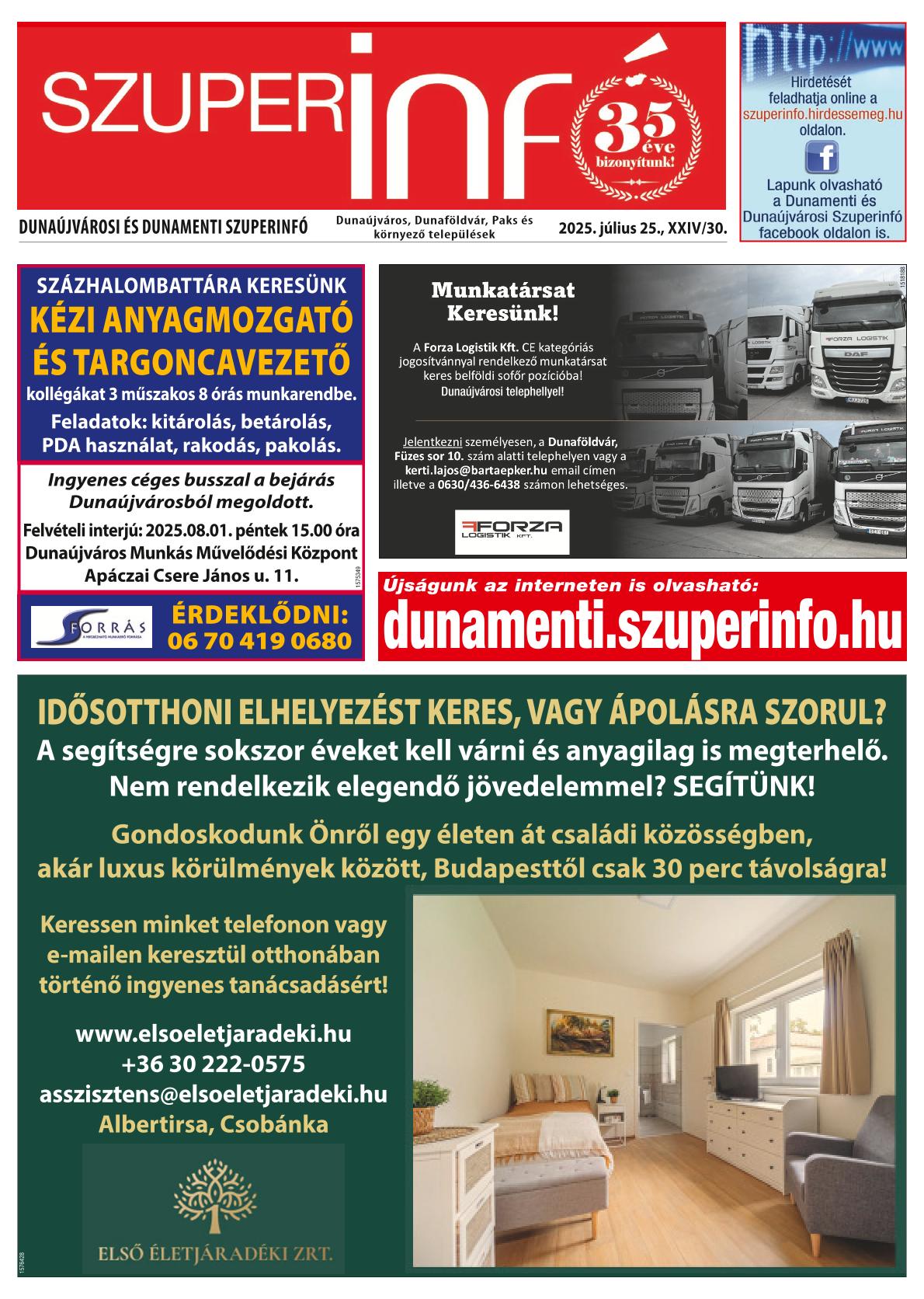 Dunaújvárosi és Dunamenti Szuperinfó