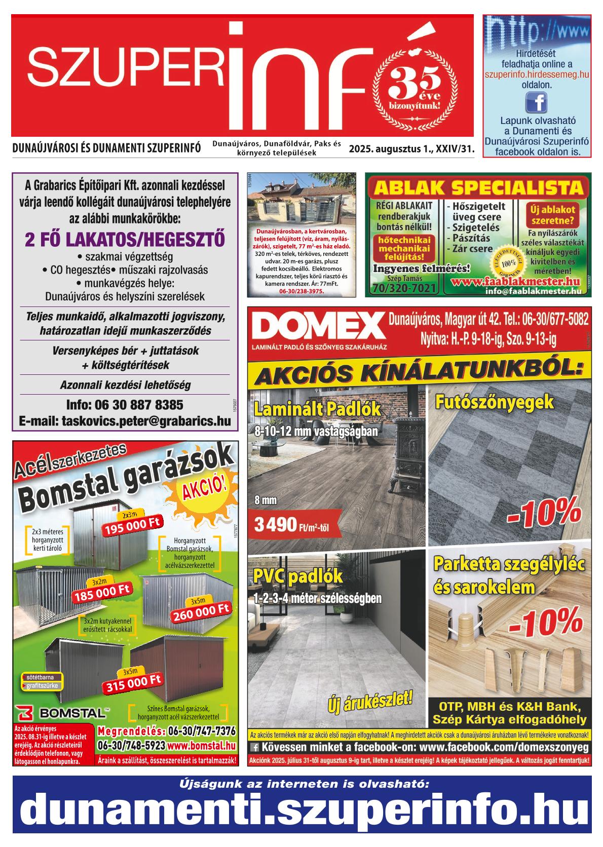 Dunaújvárosi és Dunamenti Szuperinfó