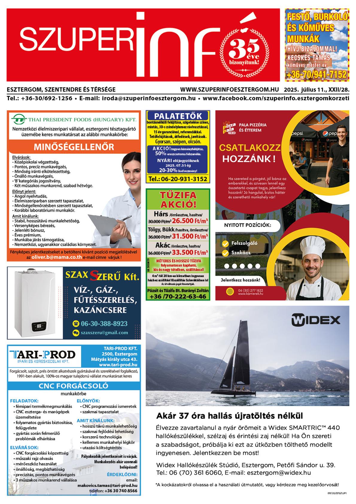 Esztergom, Szentendre és Térsége Szuperinfó