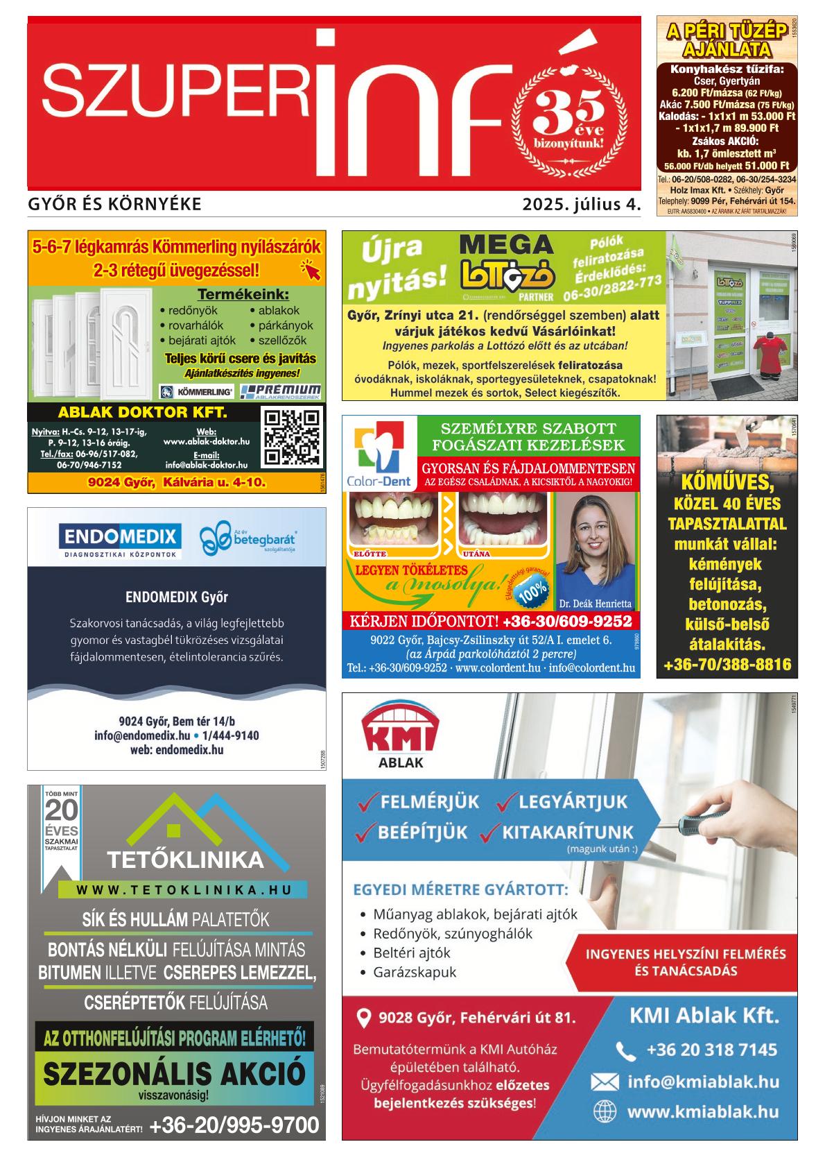 Győr és Környéke Szuperinfó