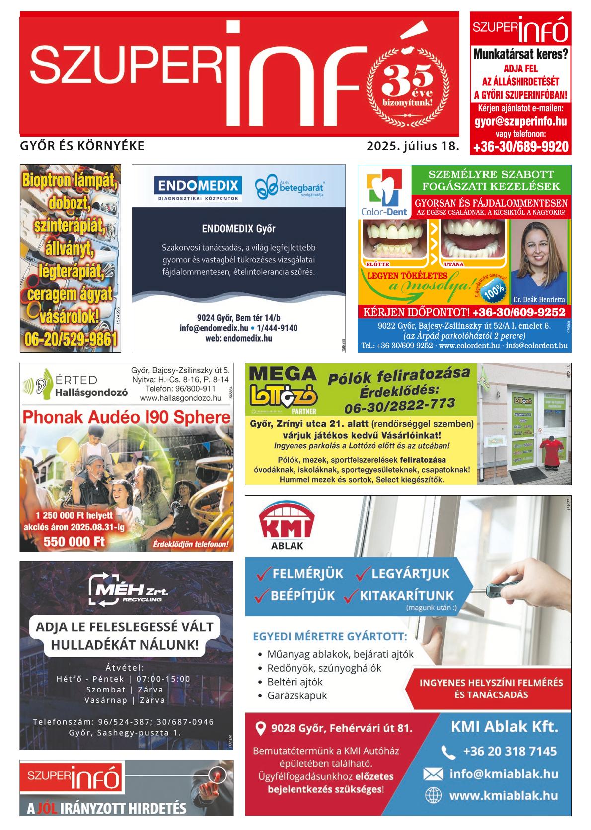 Győr és Környéke Szuperinfó