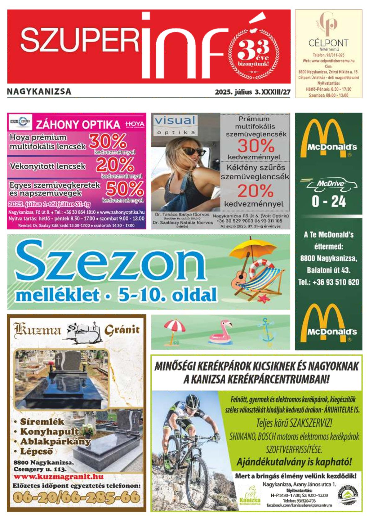 Nagykanizsa Szuperinfó