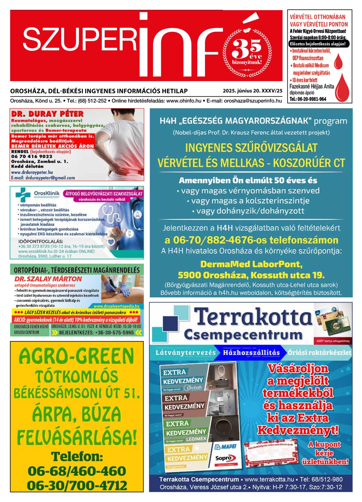 Orosháza, Dél-Békési Szuperinfó
