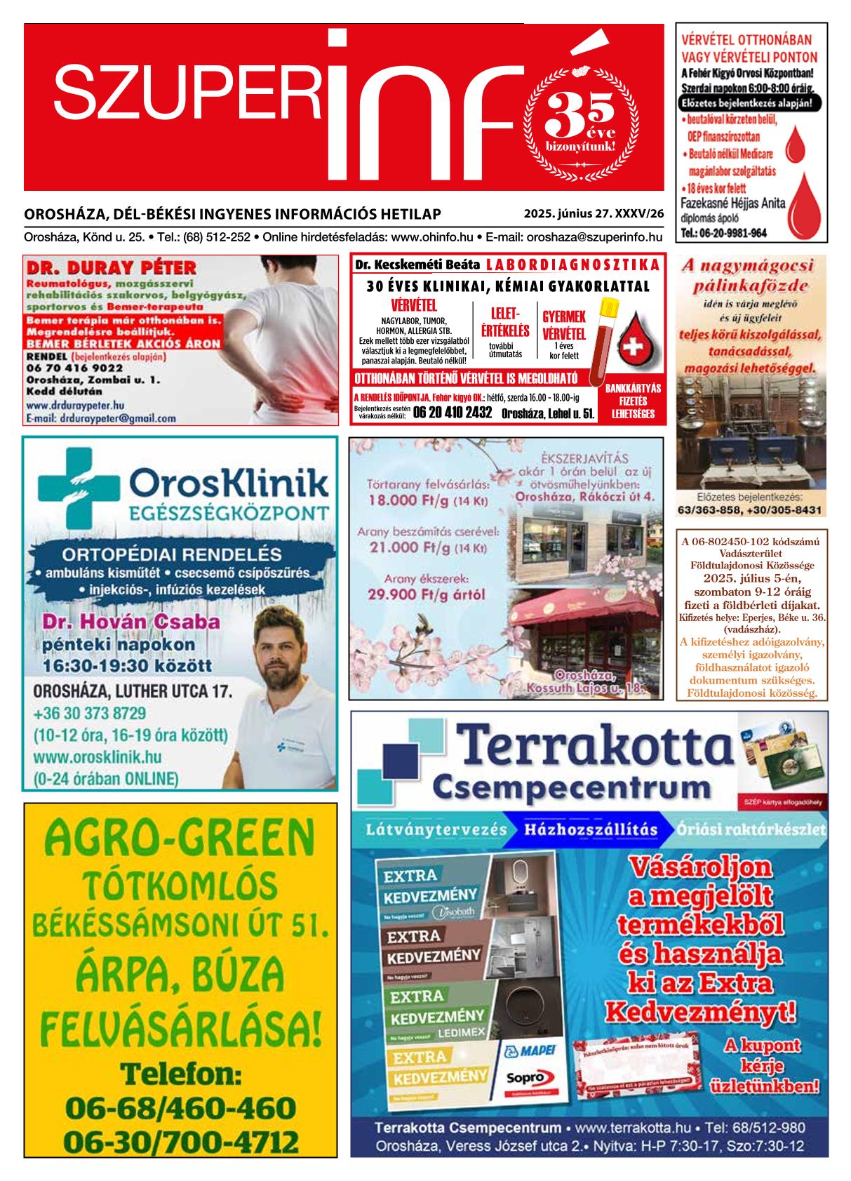 Orosháza, Dél-Békési Szuperinfó