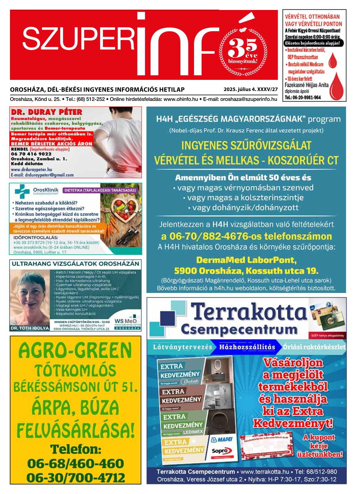 Orosháza, Dél-Békési Szuperinfó