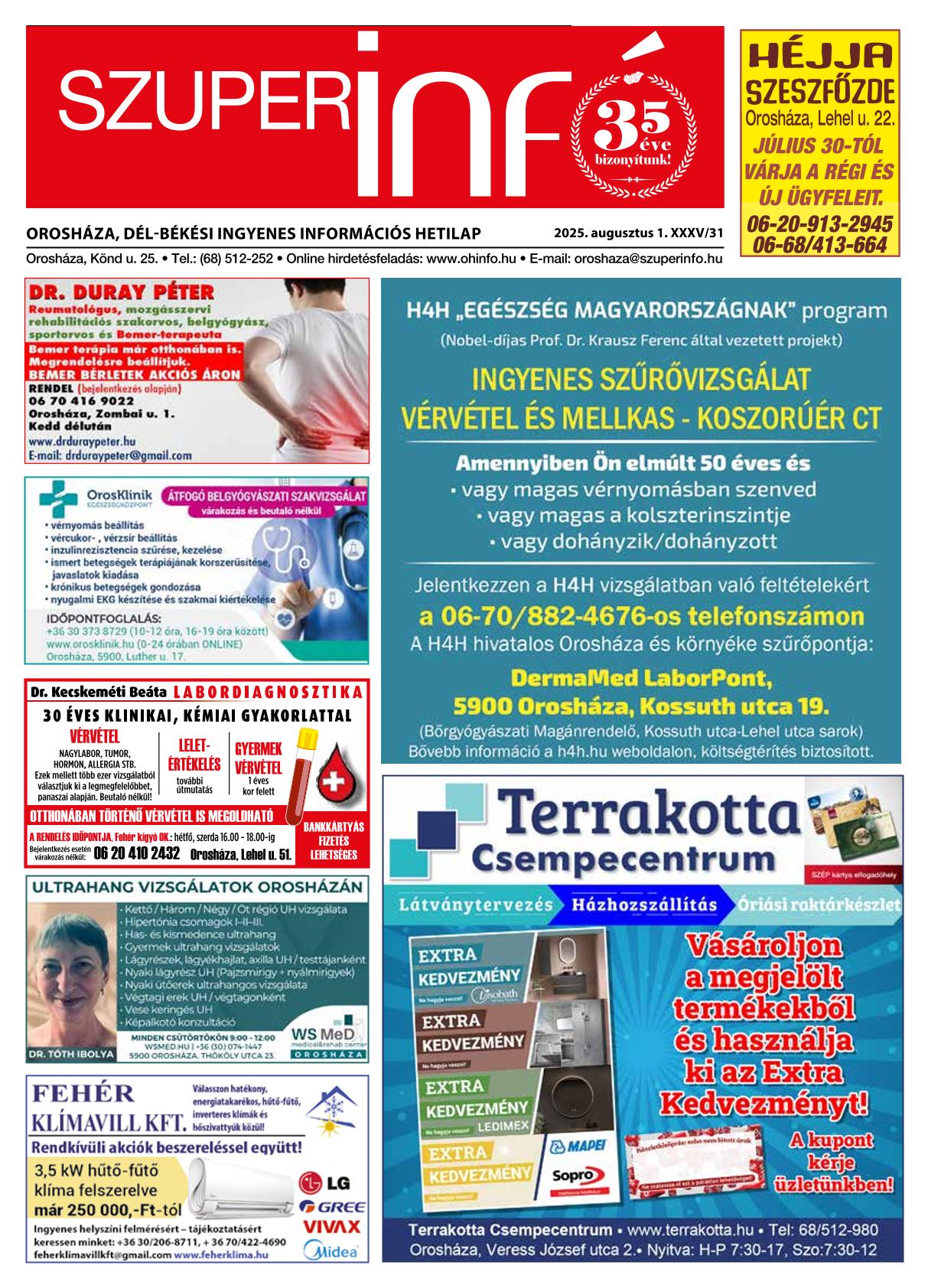 Orosháza, Dél-Békési Szuperinfó