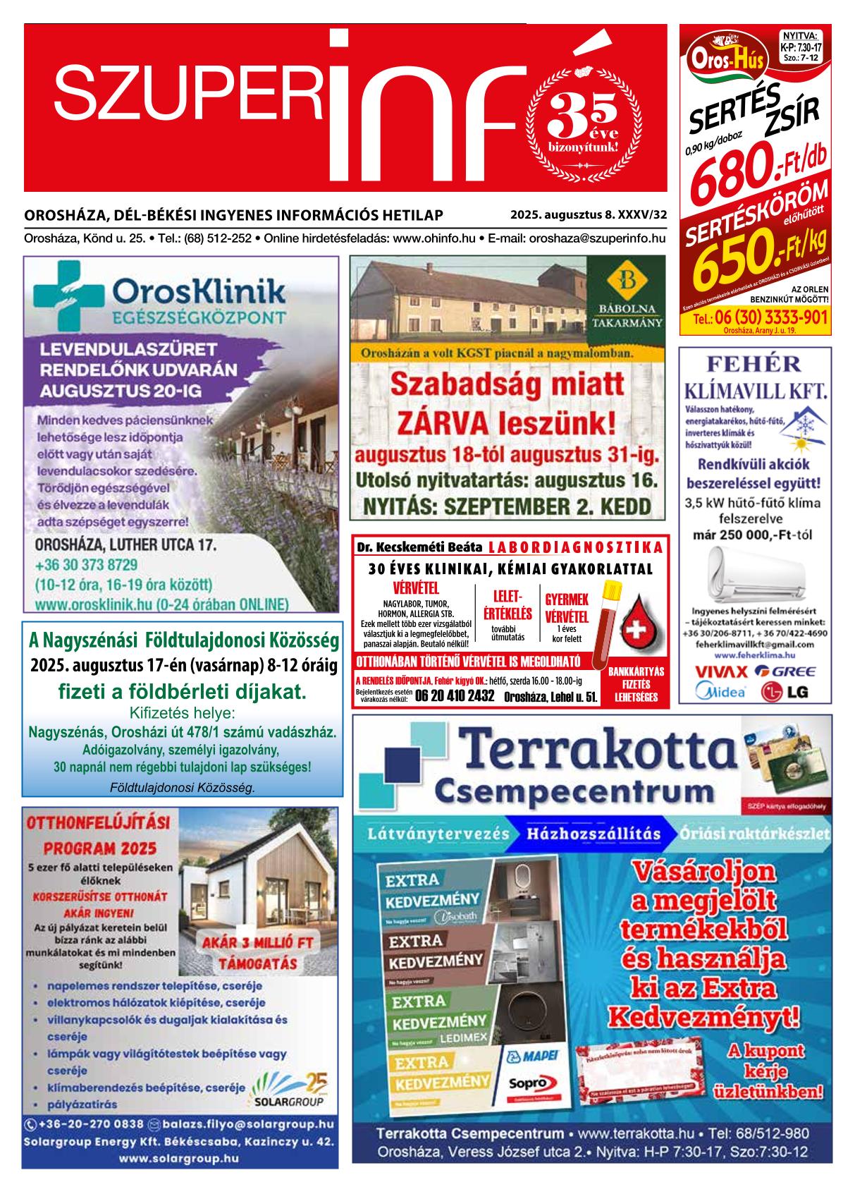 Orosháza, Dél-Békési Szuperinfó