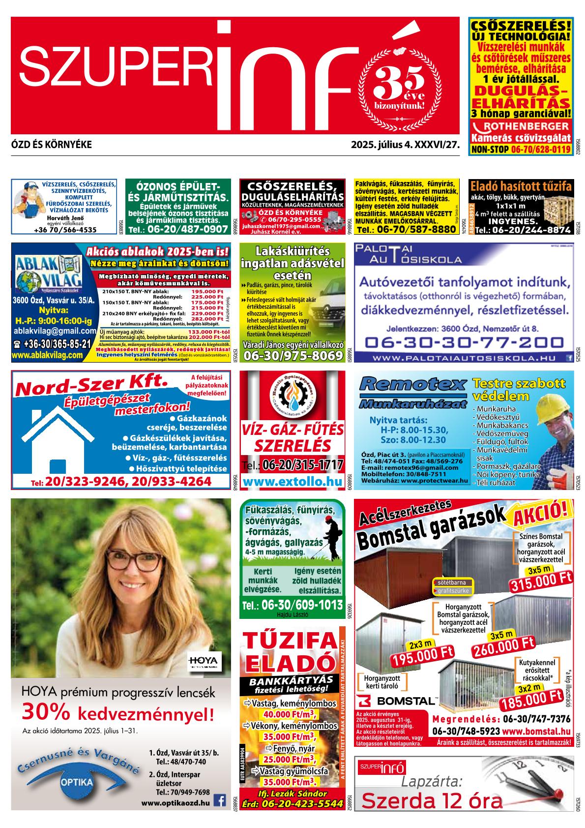 Ózd és Környéke Szuperinfó