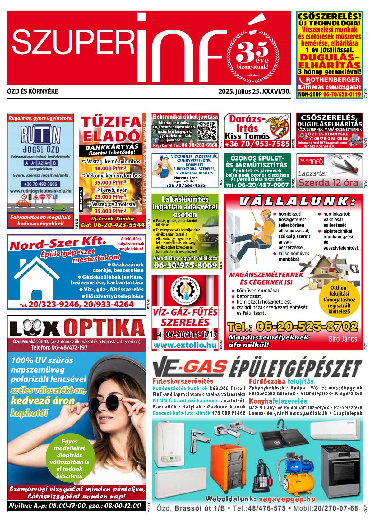 Ózd és Környéke Szuperinfó