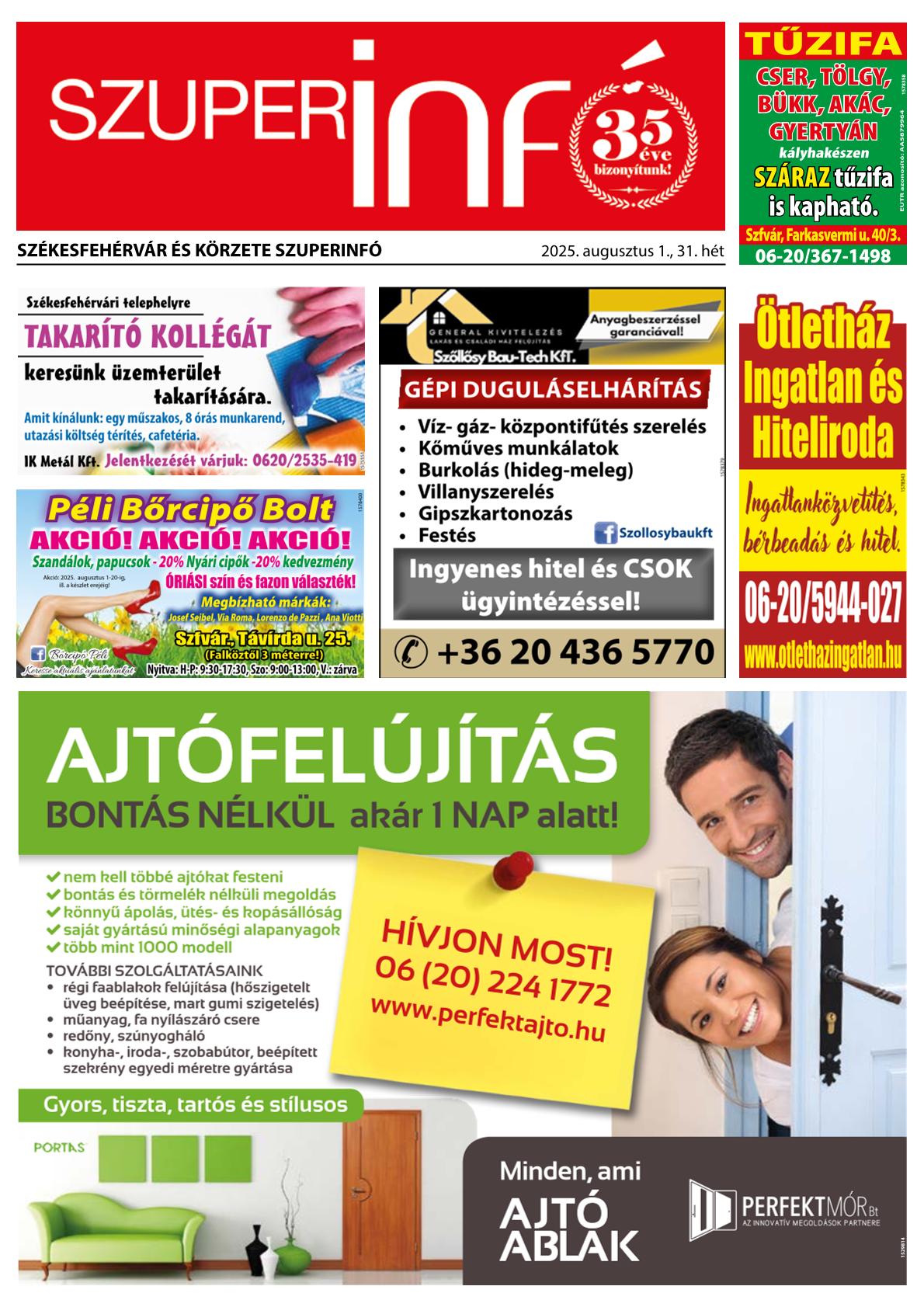 Székesfehérvár és Körzete Szuperinfó