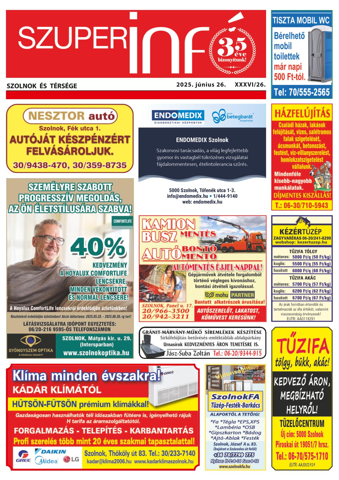 Szolnok és Térsége Szuperinfó