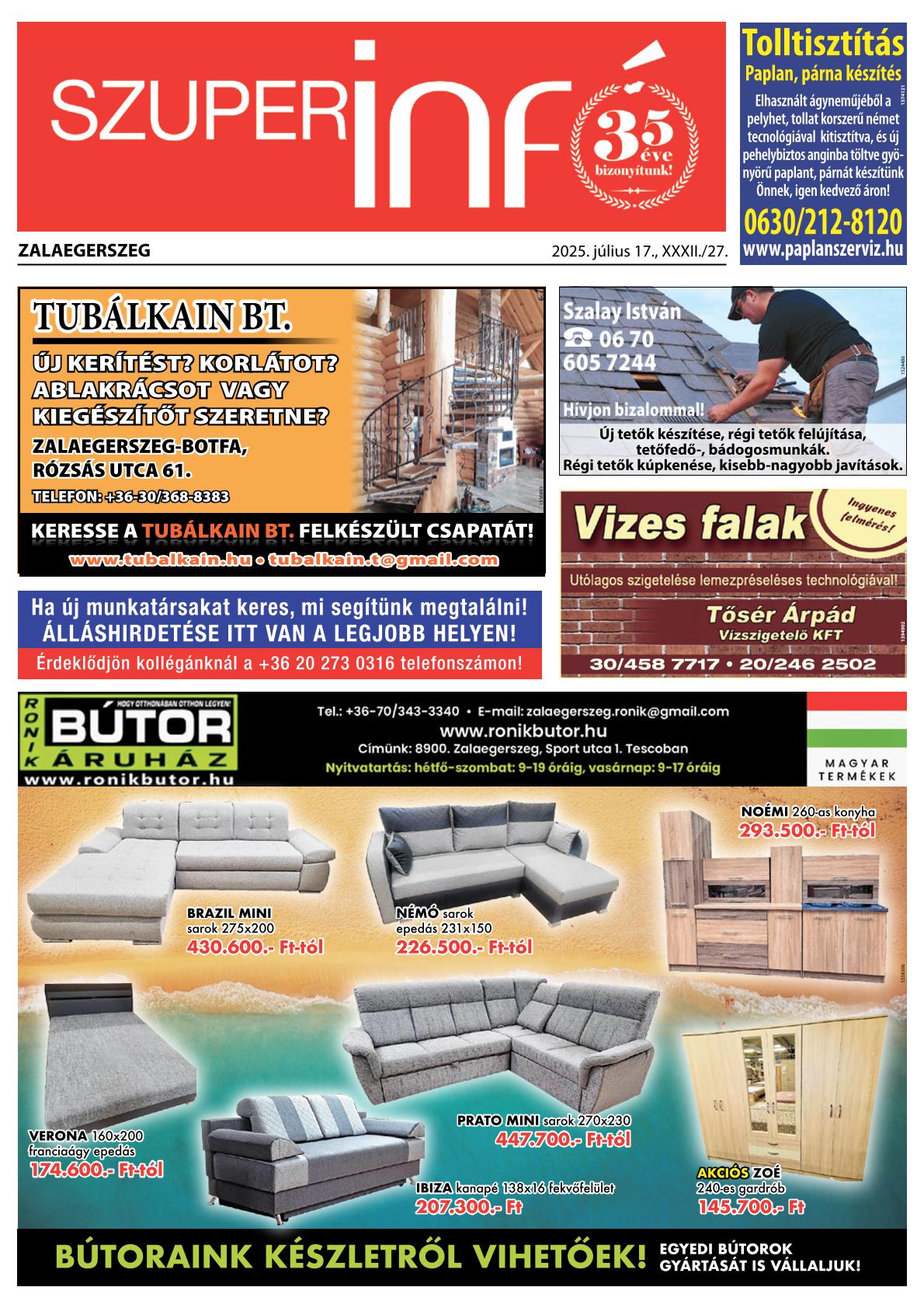 Zalaegerszeg Szuperinfó