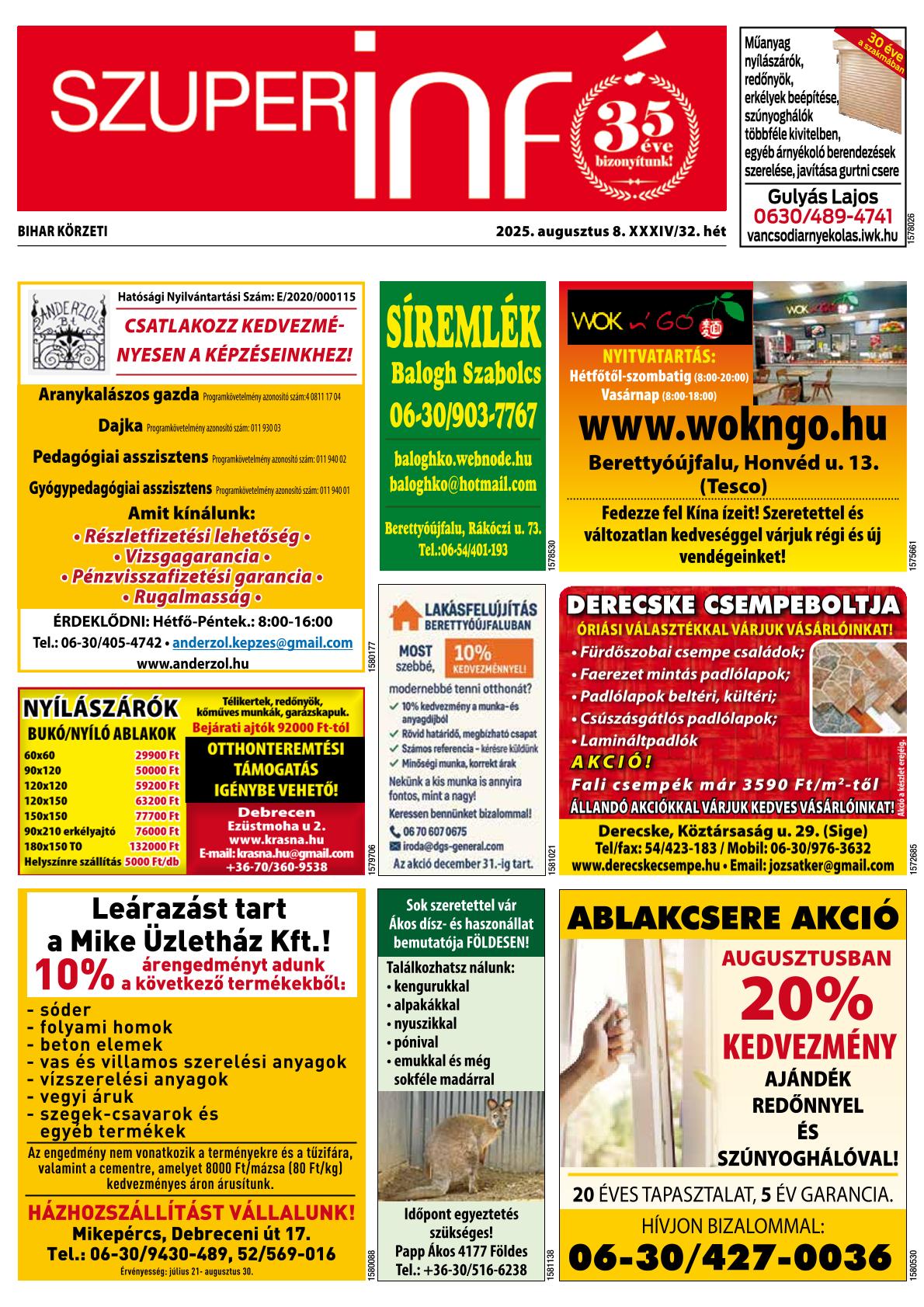 Bihar Körzeti Szuperinfó