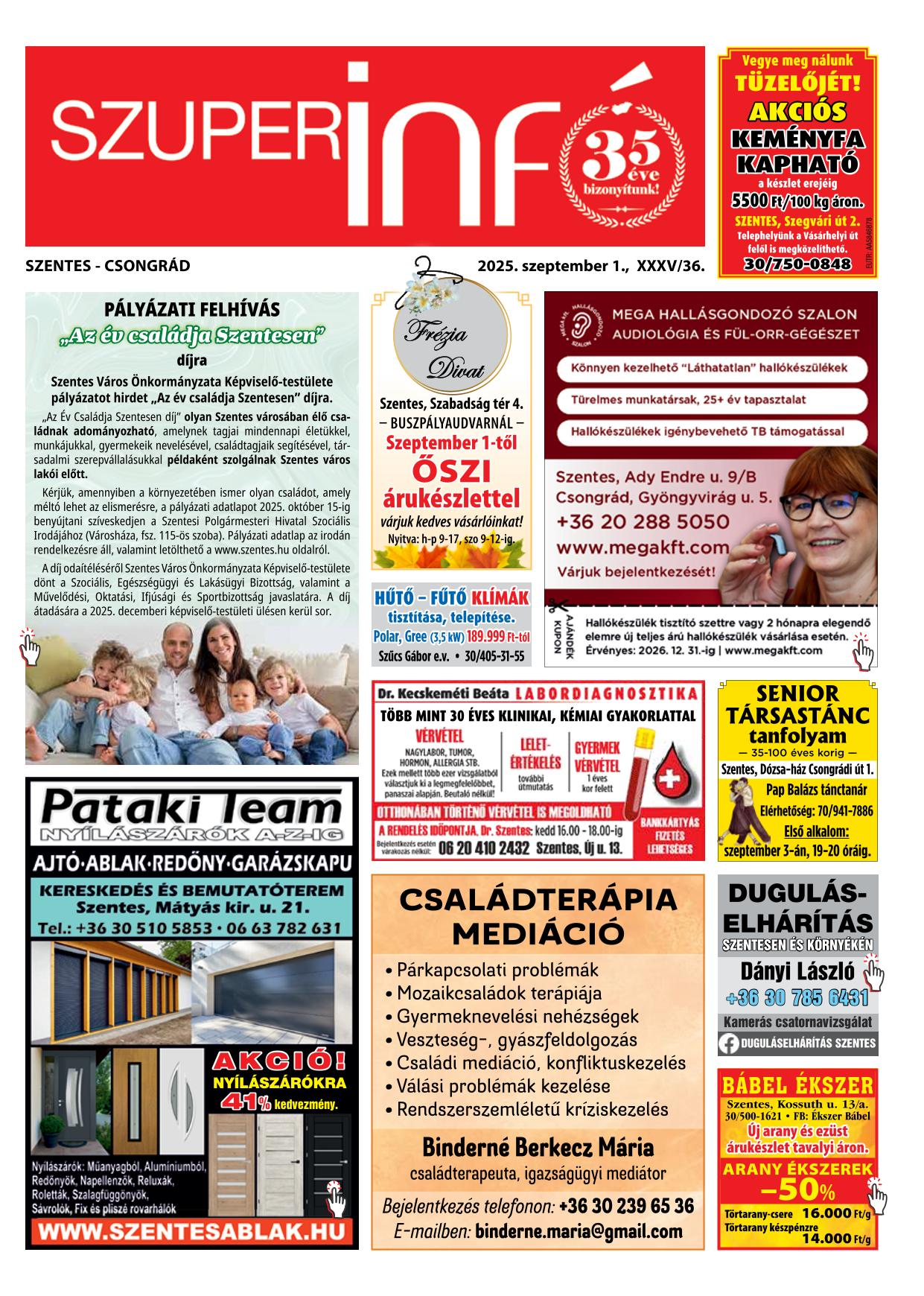Szentes-Csongrád Szuperinfó