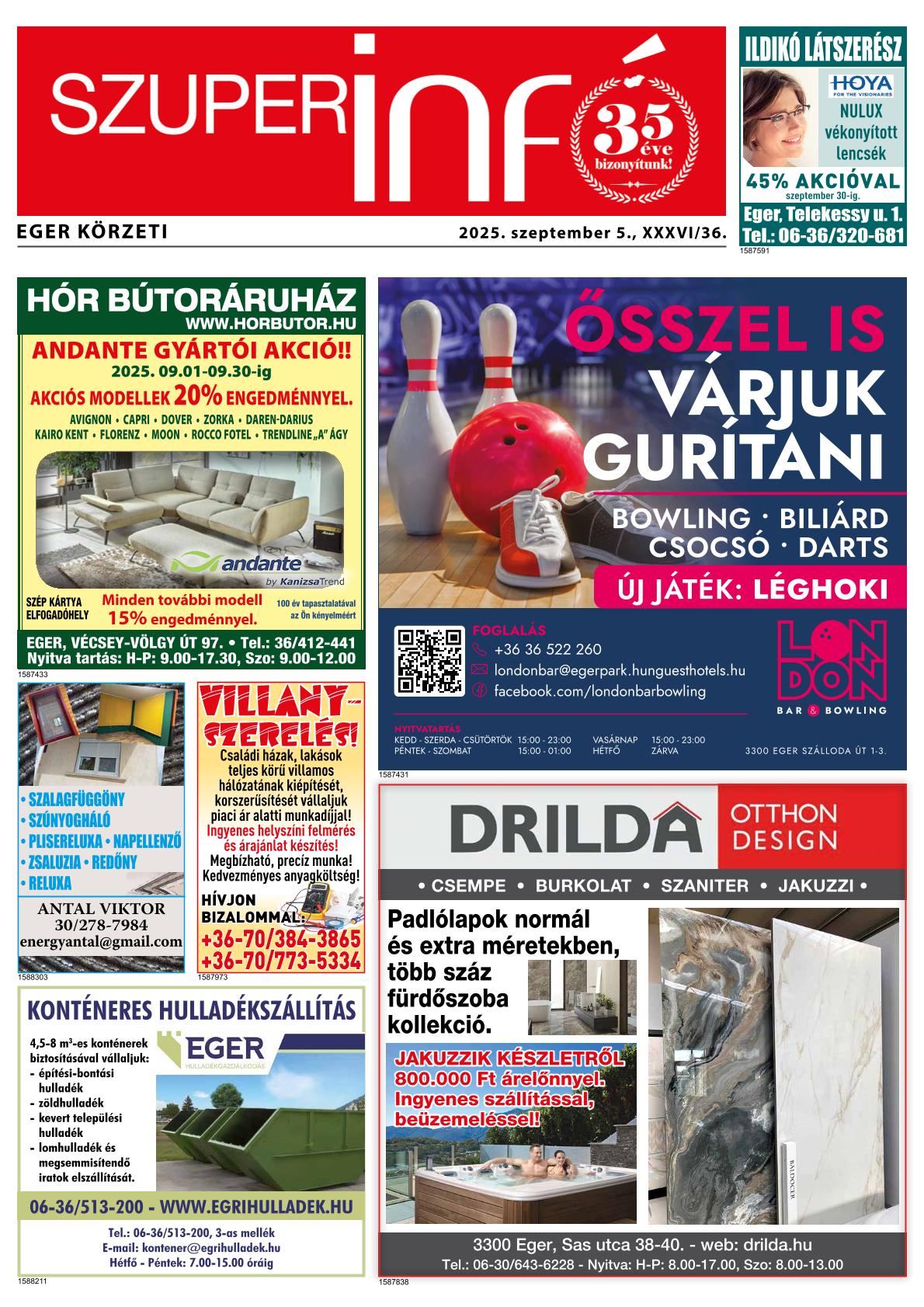 Eger körzeti Szuperinfó