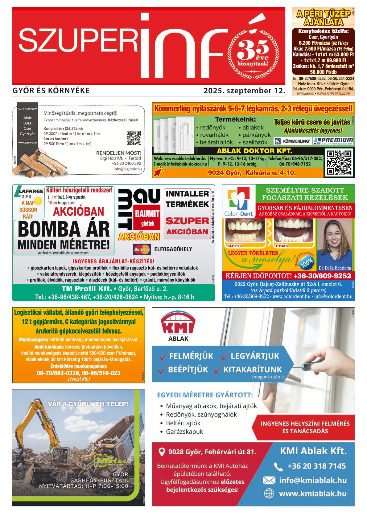 Győr és Környéke Szuperinfó