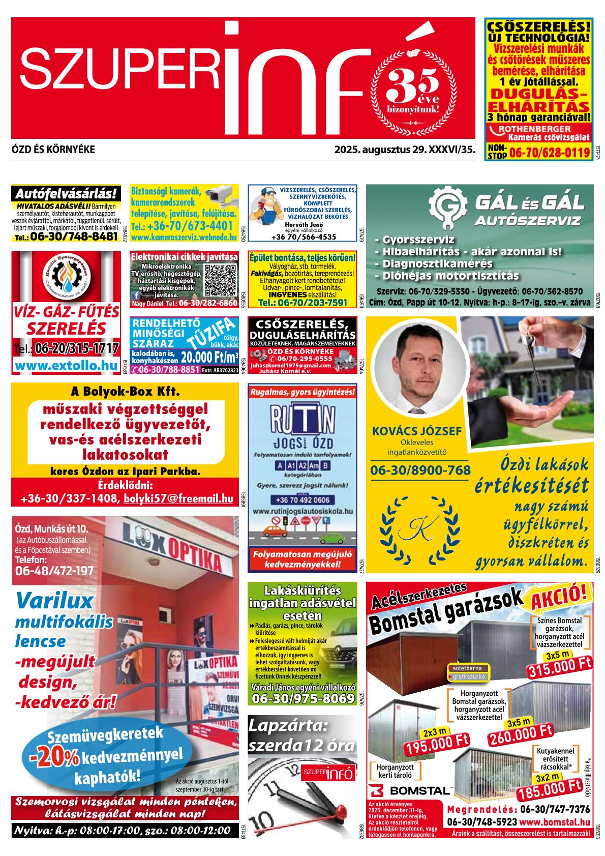 Ózd és Környéke Szuperinfó