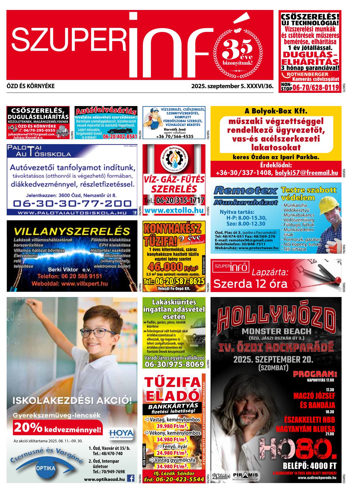 Ózd és Környéke Szuperinfó