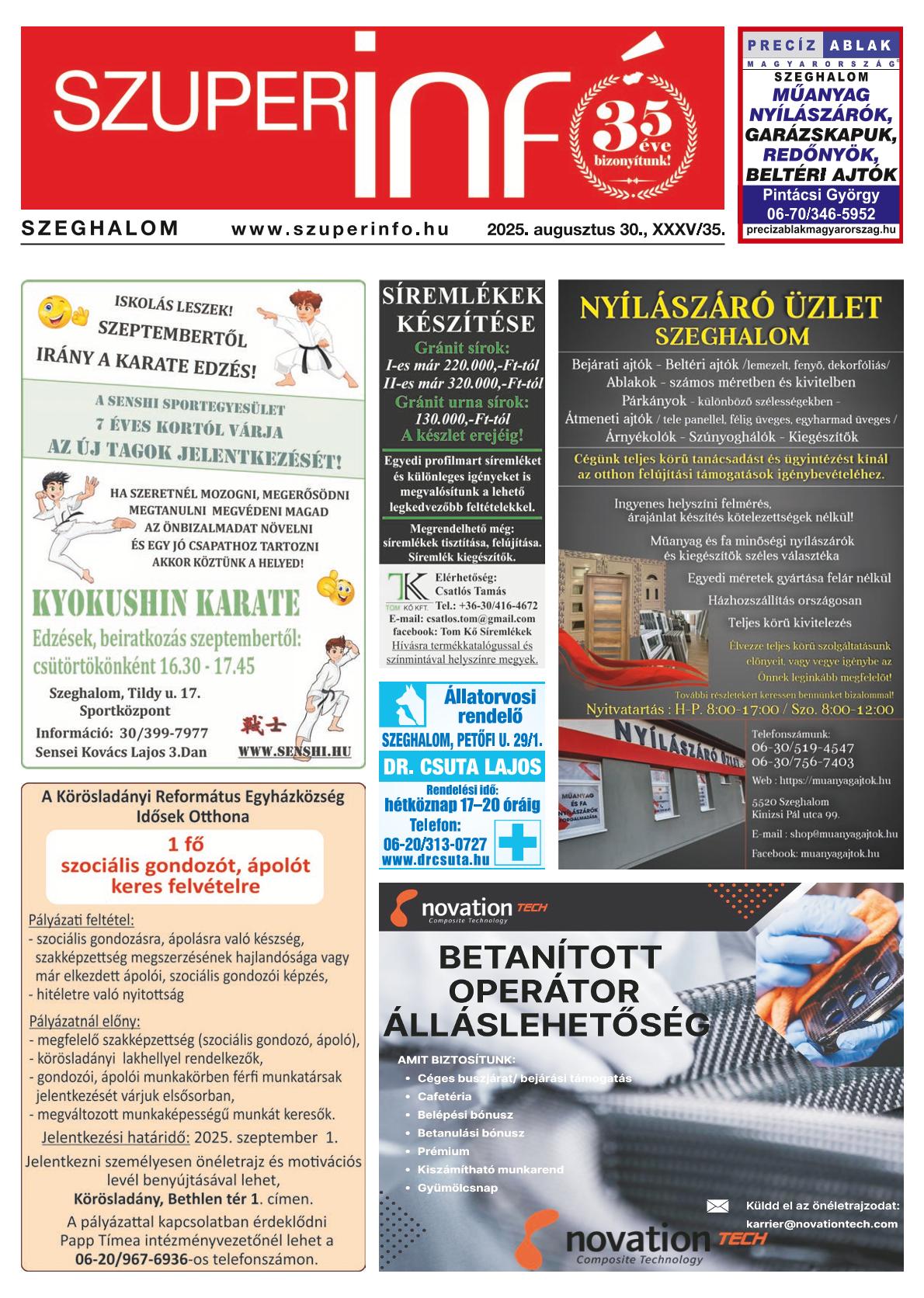 Szeghalom Szuperinfó
