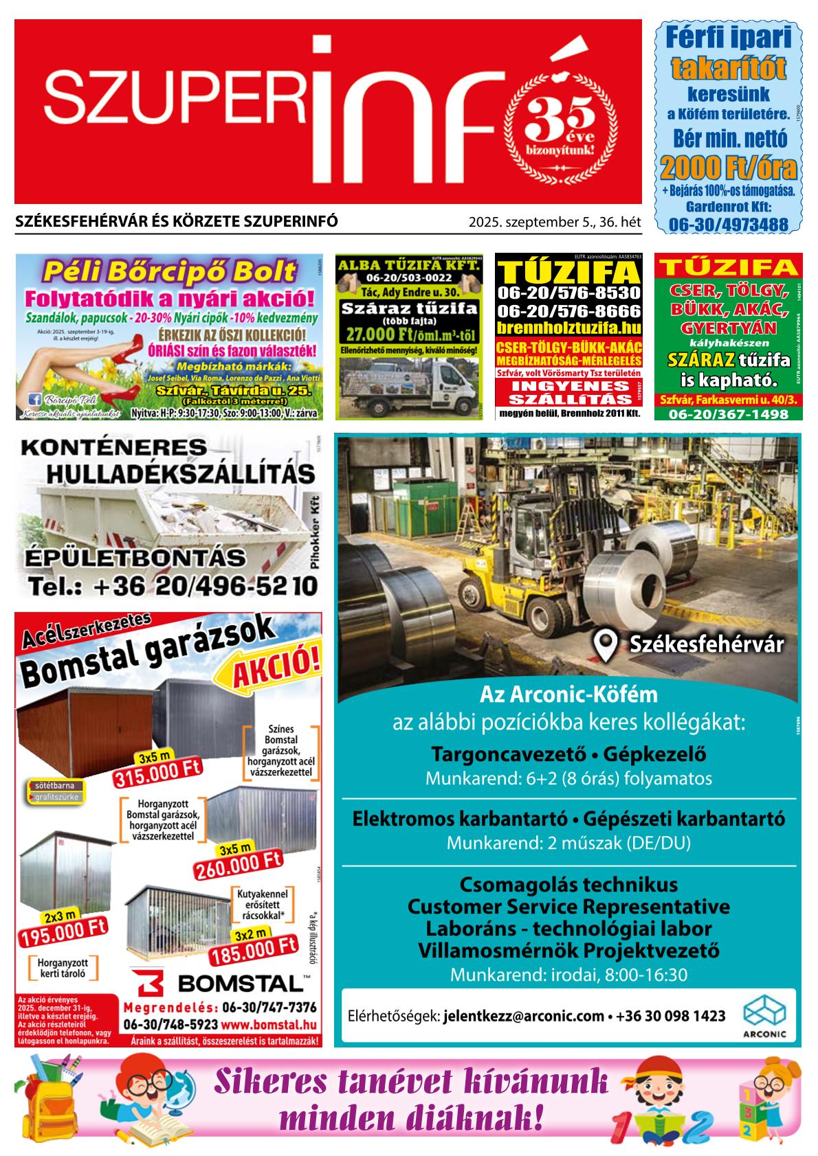 Székesfehérvár és Körzete Szuperinfó