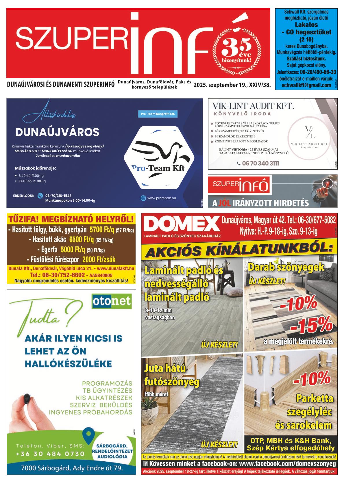 Dunaújvárosi és Dunamenti Szuperinfó