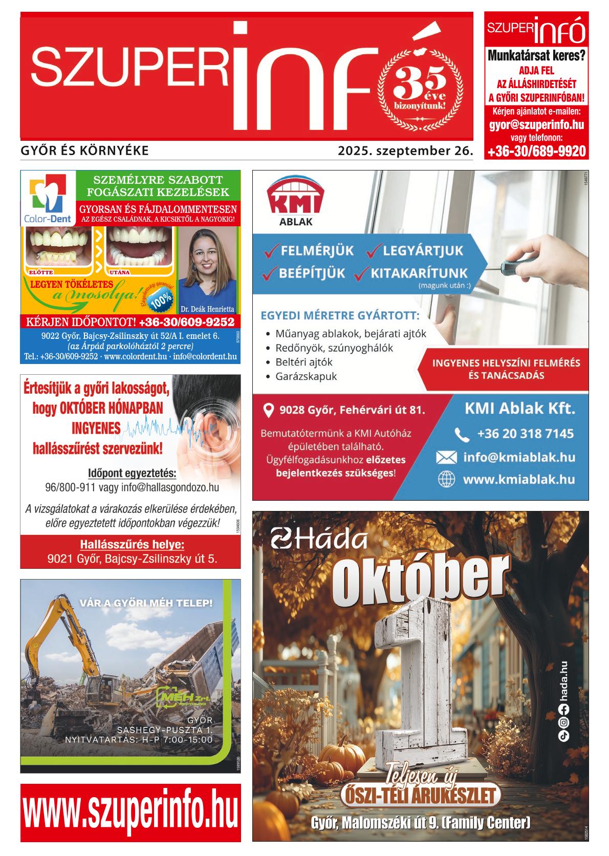 Győr és Környéke Szuperinfó