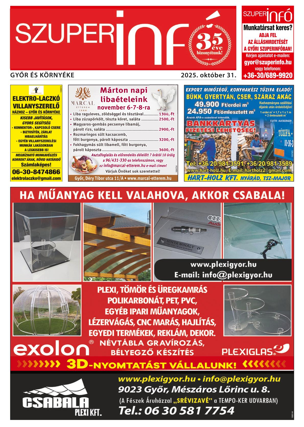 Győr és Környéke Szuperinfó