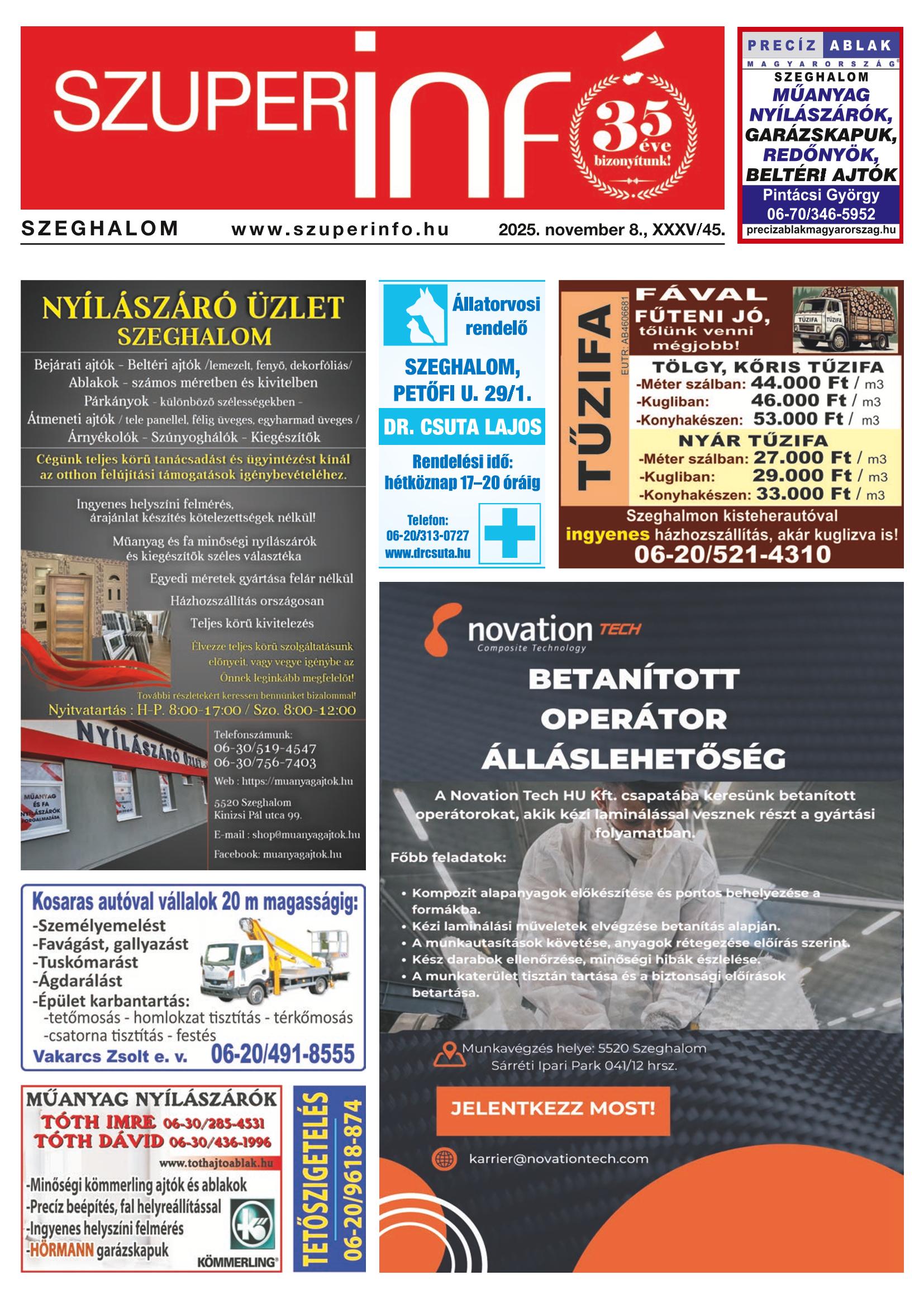 Szeghalom Szuperinfó