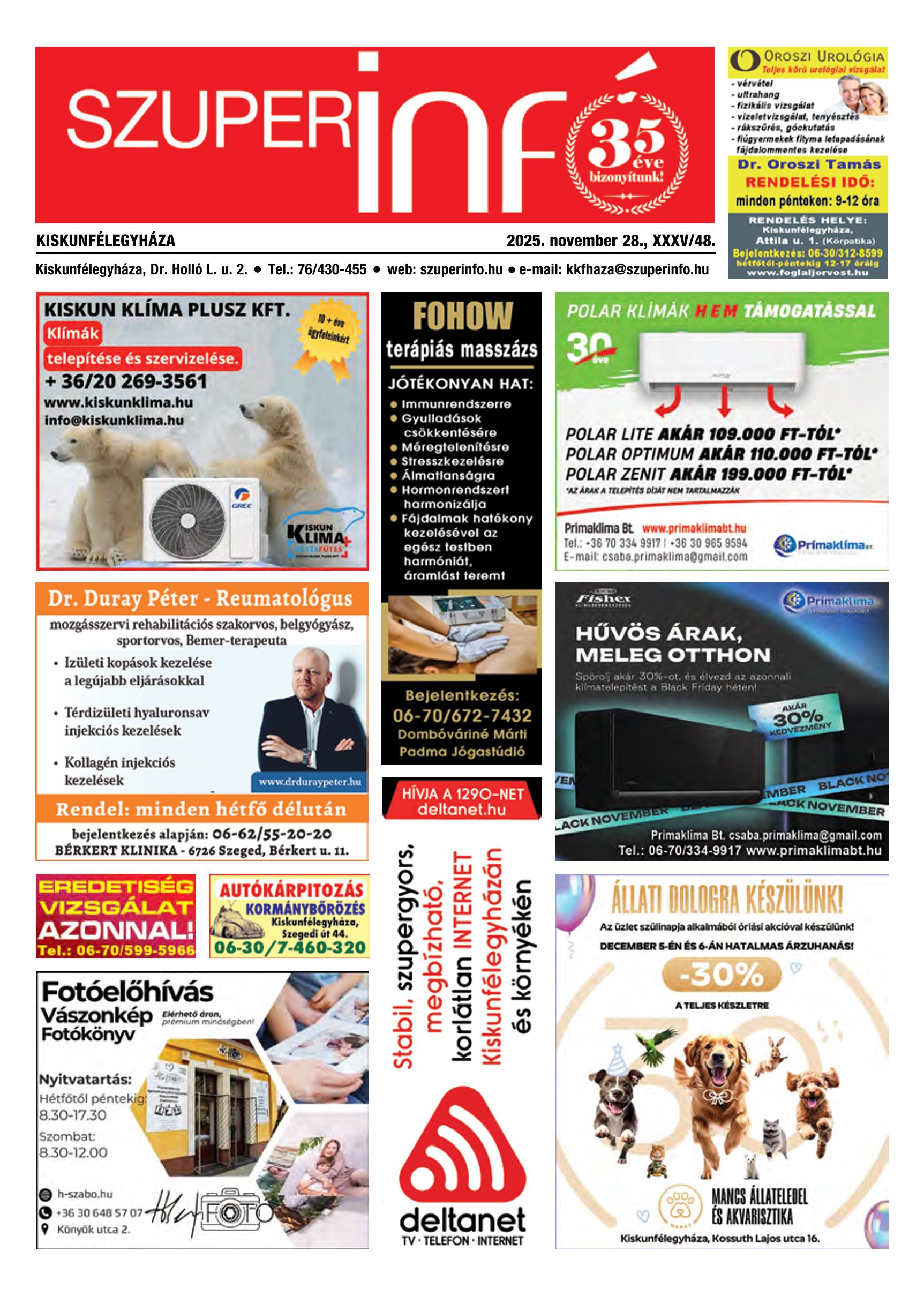 Kiskunfélegyháza Szuperinfó