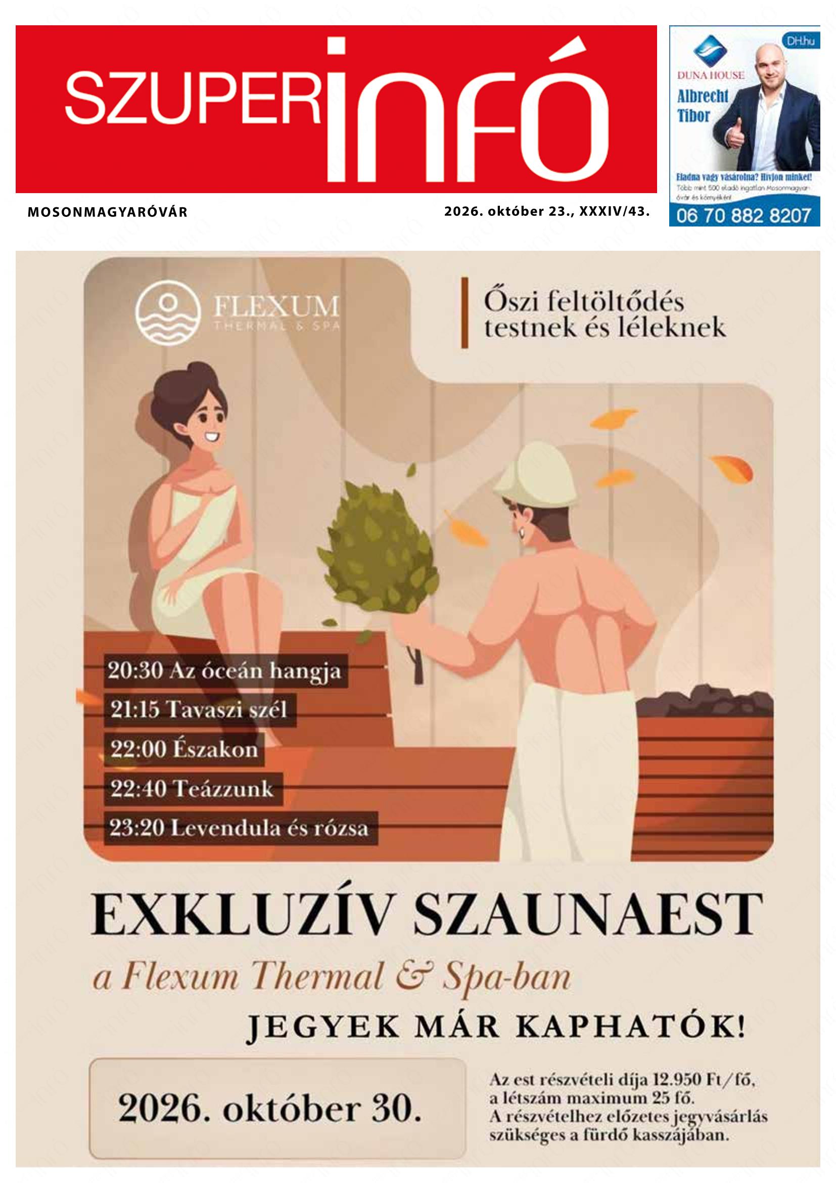 Mosonmagyaróvár Szuperinfó - 2026. 10. 23.